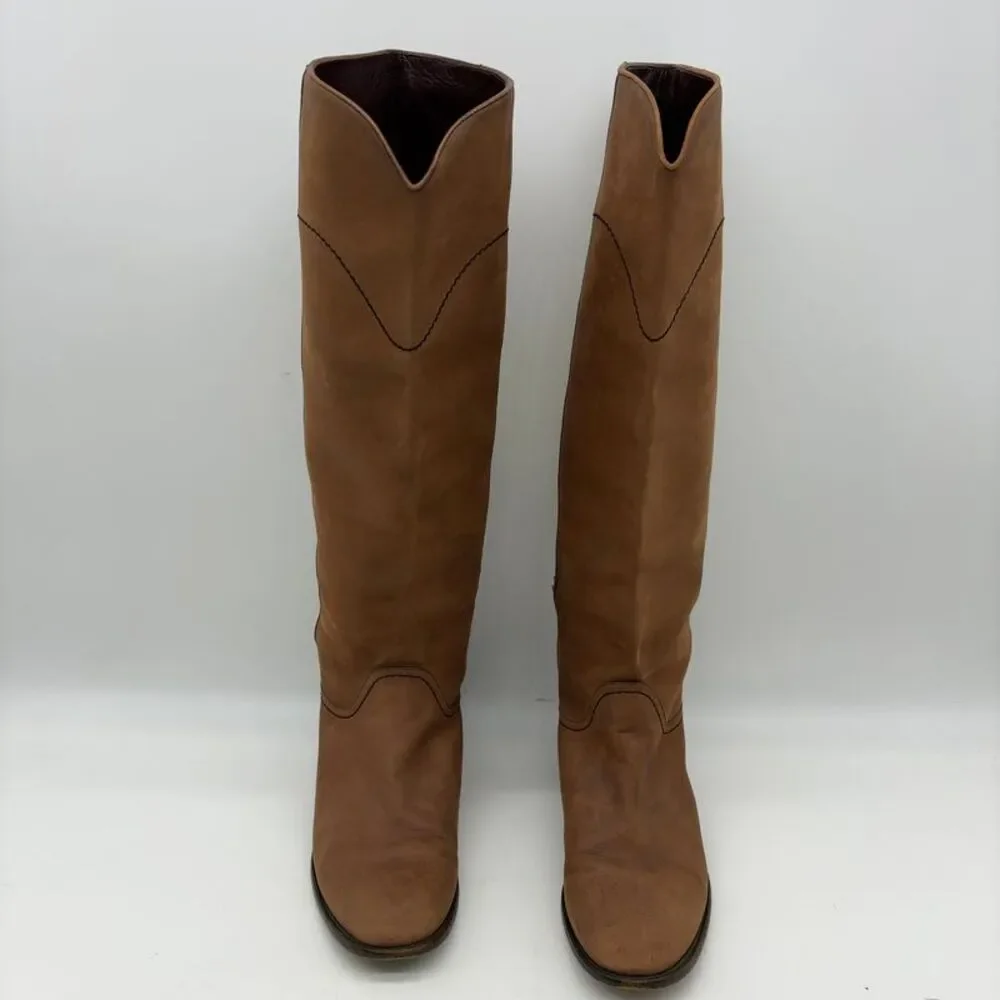CHANEL Leather Brown Riding Boot